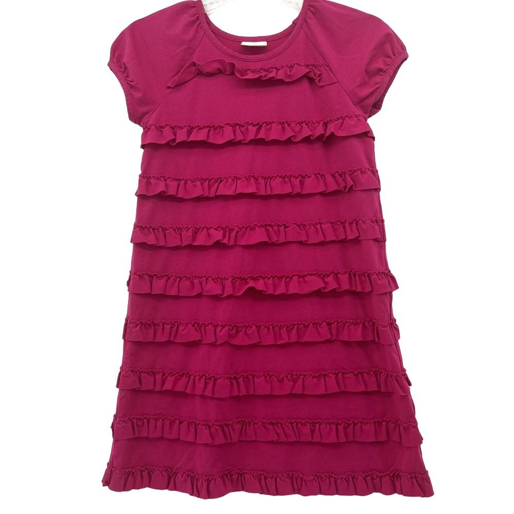 Hanna Andersson Magenta Ruffle Dress